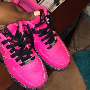 Pink Air Force 1s